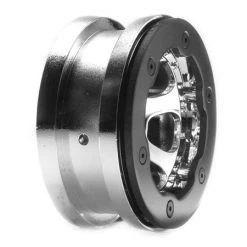 Losi 1/10 Competition Crawler 2.2 Beadlock Wheels (2) Rings Hardware (Chrome)
