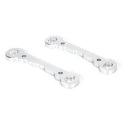 Losi Hinge Pin Braces Front Alum Silver MTXL (2)