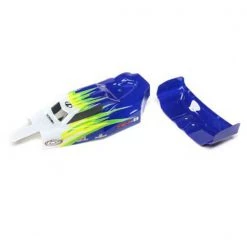 Losi Body And Wing, Blue/White: Mini-B