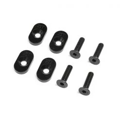 Losi Engine Mount Insert And Screws 21T, Black (4): DBXL 2.0