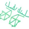 Losi Side Cage And Lower Bar, Green: LMT