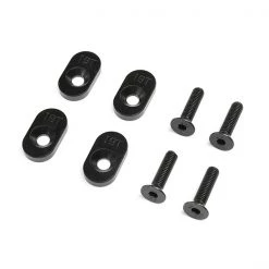 Losi Engine Mount Insert And Screws 19T, Black (4): DBXL 2.0