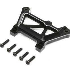 Losi Front Top Plate, Aluminum Black: DBXL-E 2.0