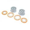 Losi Wheels, Silver, Orange Bead Lock (2): DBXL-E 2.0 -Losi store online los45032