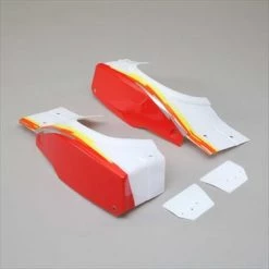 Losi L/R Rear Fender Set, Red: Super Baja Rey