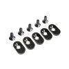 Losi EngineMntInsertScrews, BLK, 20T(5): 5iveT 2.0 -Losi store online losilos252103