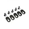 Losi EngineMntInsertScrews, BLK, 21T(5): 5iveT 2.0 -Losi store online losilos252105