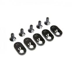 Losi EngineMntInsertScrews, BLK, 22T(5): 5iveT 2.0