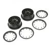 Losi Wheel Beadlock Set, Black (2): 5iveT 2.0 -Losi store online losilos45025